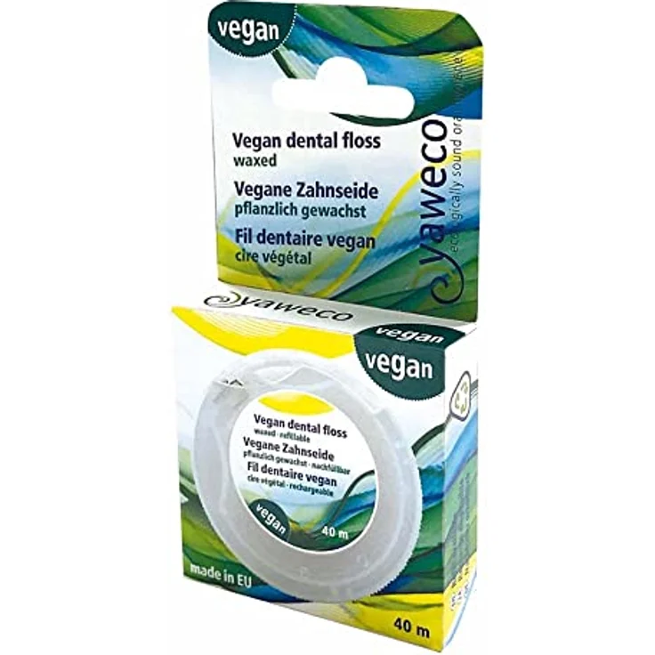 Yaweco Zahnseide aus PLA, pflanzlich gewachst vegan (1)