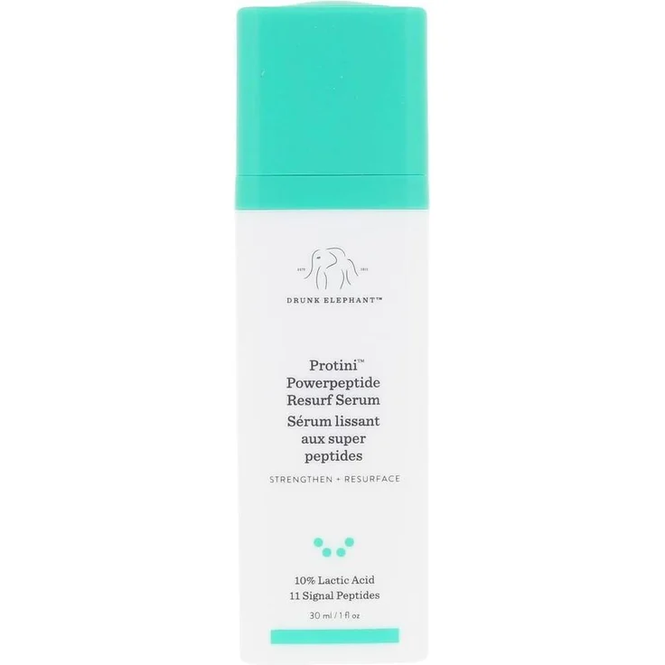 Drunk Elephant Protini™ Powerpeptide Resurf Serum, Anti-Aging Gesichtscreme mit Peptiden, 30 ml Gesichtsampulle