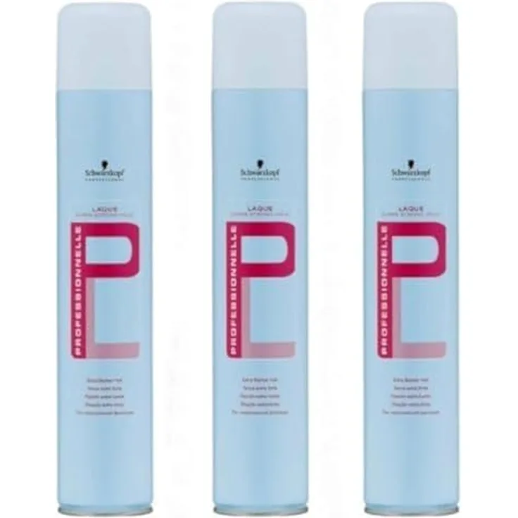 Schwarzkopf Professional PROFESSIONNELLE Haarlack, sehr stark, 500 ml, 3er-Pack