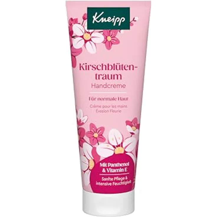 Kneipp Handcreme Kirschblütentraum, für normale Haut mit Panthenol & Vitamin E, 75ml