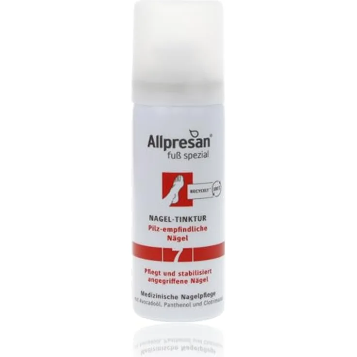 Allpresan Fuß spezial Nr. 7 Nageltinktur für Pilz-empfindliche Nägel - Hygienische und einfache Anwendung - 50 ml