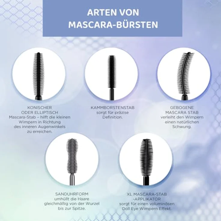 Eveline Cosmetics Variété Lashes Show, wasserfester Mascara für dichtere und voluminösere Wimpern, 10 ml – Bild 5