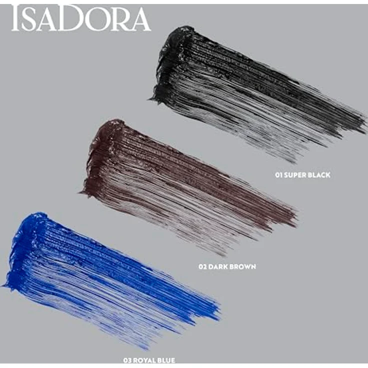 Isadora The Build Up Mascara Extra Volume (Super Black 01, 10 ml) - Volumen und Definition, wischfest – Bild 3