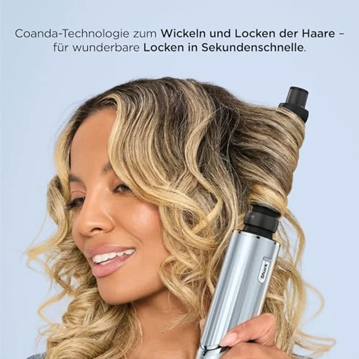 Shark FlexStyle Limited Edition Glacial Blue 6-in-1 Haarstyler und Haartrockner, mit Aufbewahrungsbox und 6 Zubehörteilen [HD476WHEU] – Bild 3