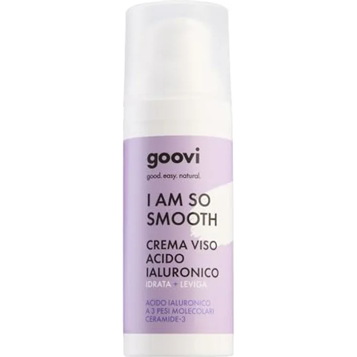 GOOVI I Am So Smooth Hyaluronic Acid Face Cream, Feuchtigkeitspflege mit 3-fach Hyaluronsäure & Ceramiden, strafft und festigt die Haut, 50ml – Bild 2