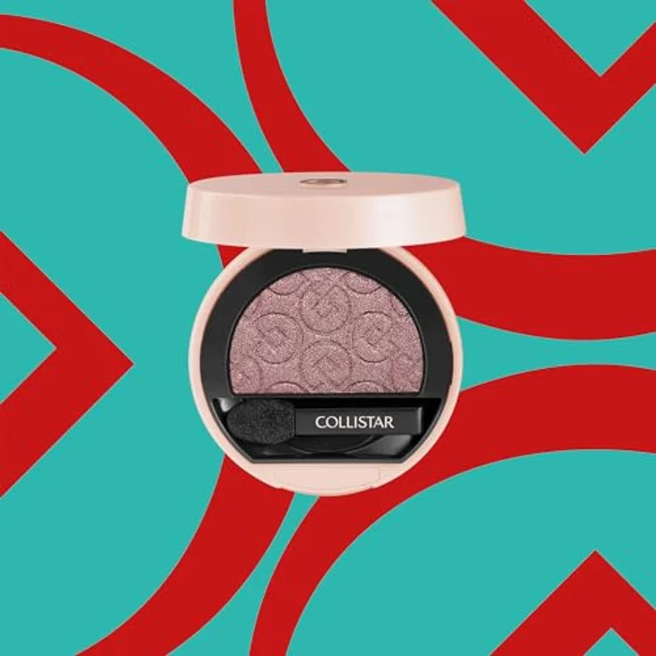 Collistar Impeccabile Compact Eyeshadow, intensiver Lidschatten 530 Malva Shimmer, 3 g mit langanhaltender Pigmentierung und Glitzereffekt – Bild 2