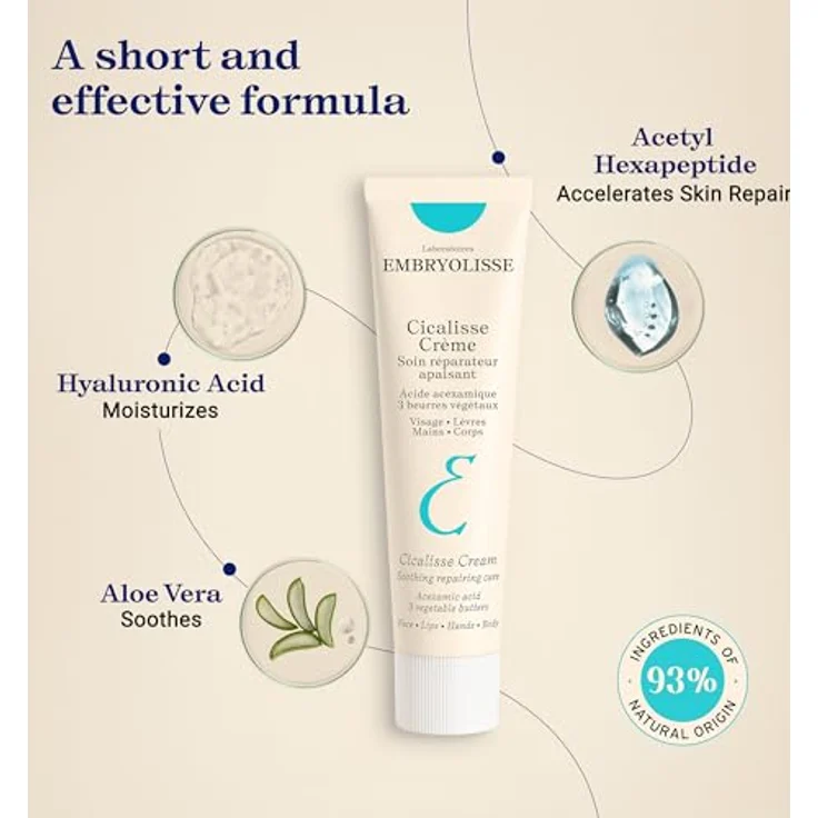 Embryolisse Cicalisse Cream, regenerierende Gesichtscreme zur täglichen Hautpflege, 40 ml – Bild 4