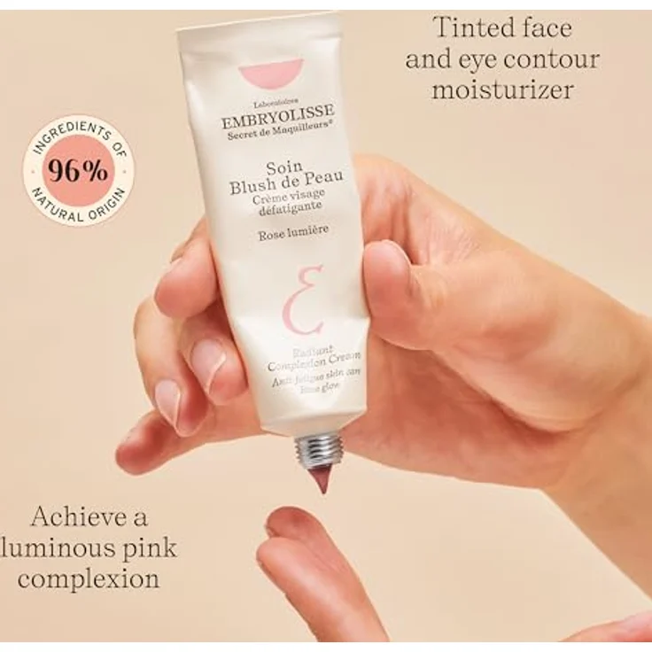 Embryolisse Secrets De Make Up, Hautpflege mit natürlichem Glanz, rosa, 30 ml, intensive Hydratation mit Hyaluronsäure – Bild 2