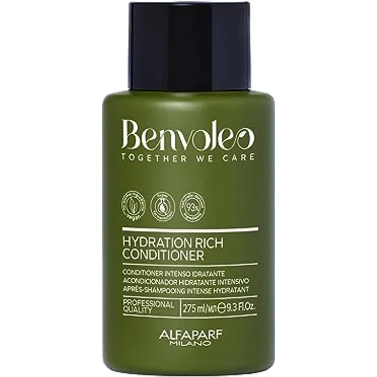 Alfaparf Milano Benvoleo Hydration Hydra Rich Conditioner, 275ml, feuchtigkeitsspendend, verbessert die Haarstruktur, vegan