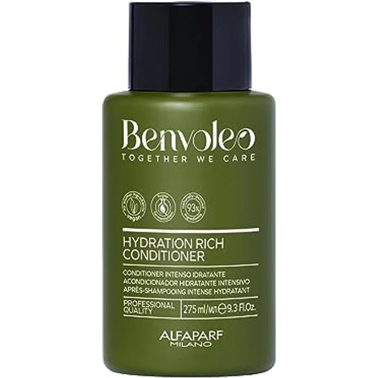 Alfaparf Milano Benvoleo Hydration Hydra Rich Conditioner, 275ml, feuchtigkeitsspendend, verbessert die Haarstruktur, vegan – Bild 1