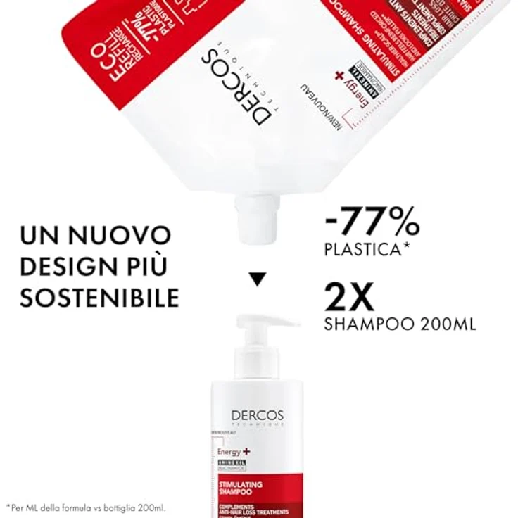 Vichy Unisex Dercos Énergisant Shampooing Complément Anti-Chute 400 ml – Bild 12