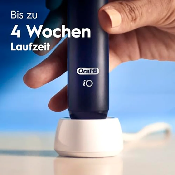 Oral-B iO Series 2, Elektrische Zahnbürste mit sanften Mikrovibrationen und zwei Handstücken, Night Black/Forest Green – Bild 10