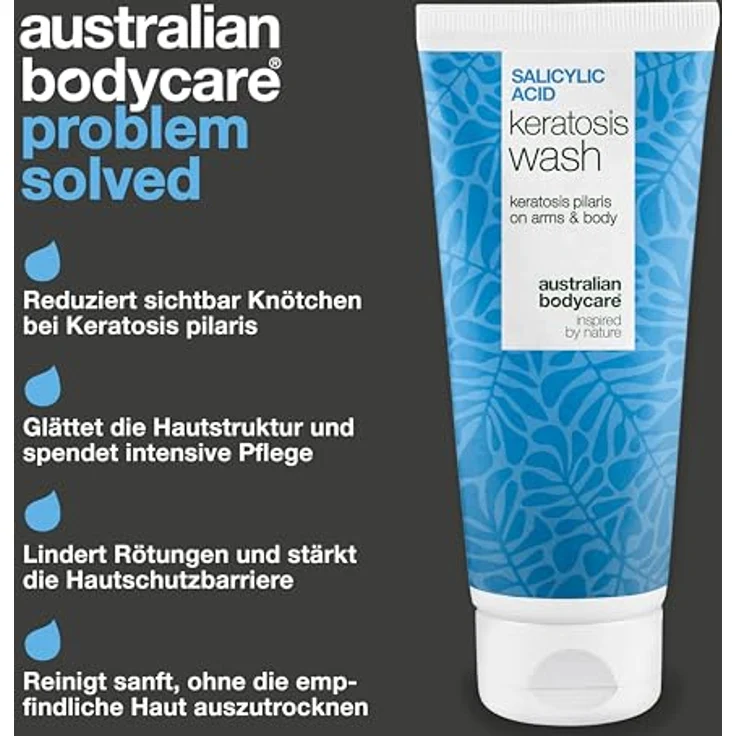 Australian Bodycare Salicylic Acid Keratosis Wash, Duschgel für Unisex mit Peeling-Effekt, 200 ml – Bild 3