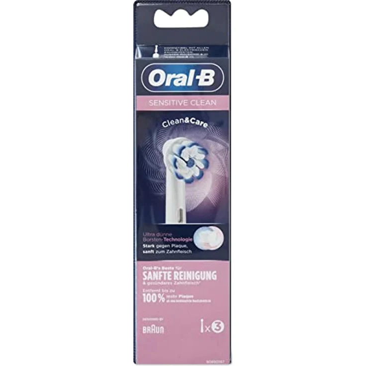 Oral-B Sensitive Clean 3er Aufsteckbürste, weiß – Bild 5