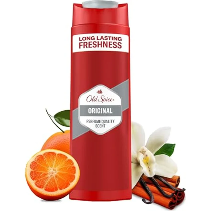 Old Spice Original 3-in-1 Duschgel & Shampoo für Männer (250 ml), lang anhaltend Frisch, Körper-Haar-Gesichtsreinigung - Old Spice – Bild 1