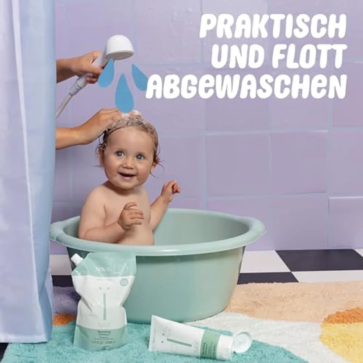 Naif Baby & Kids Geschenkset, Kosmetikset für Kinder mit Duschgel, Shampoo, pflegender Creme und Wundsalbe, 15 ml jeweils – Bild 2