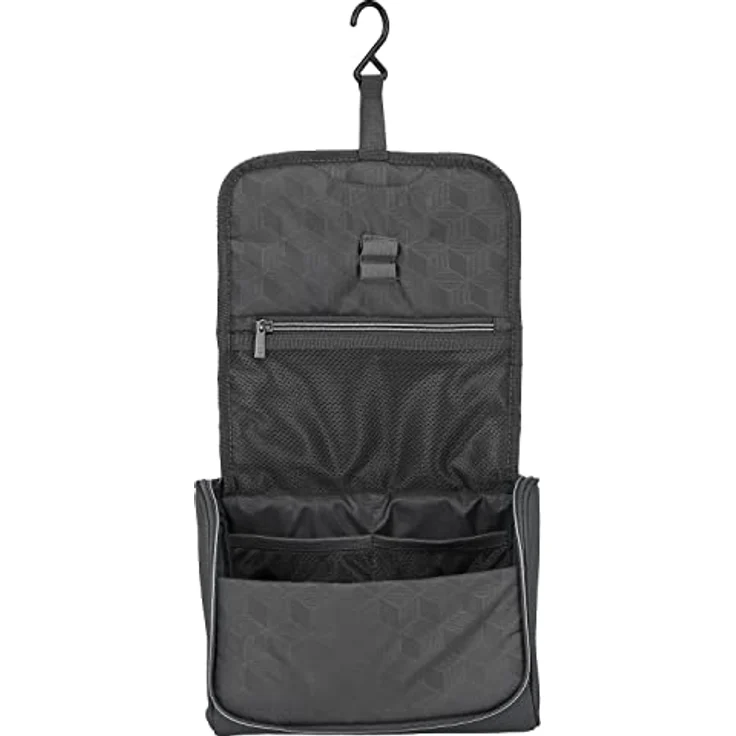 Travelite Skaii Kulturbeutel, 23 cm, in gipfelgrau, 100% Polyester, kompakt und funktional – Bild 3