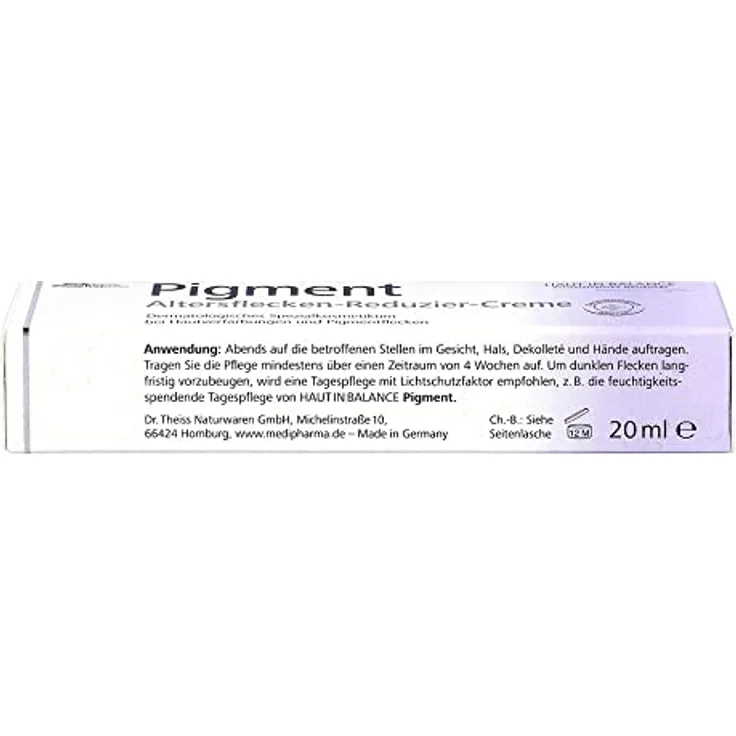 medipharma cosmetics Haut in Balance Pigment Altersflecken-Reduzier-Creme Gesichtspflege 20 ml mit pflegender Wirkung – Bild 5