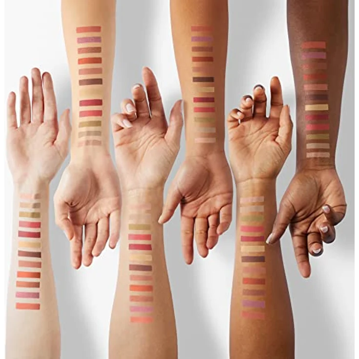 Sigma Beauty Cor-de-Rosa Eyeshadow Palette, Lidschatten-Palette mit 12 hochpigmentierten Farbtönen und Pinselchen, 16.24 g – Bild 4