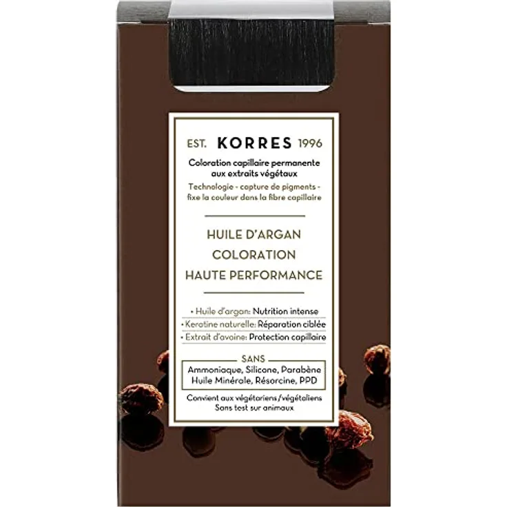 Korres Argan Oil Permanent-Haarfarbe, 50 ml, Farbton 66.46 Intense Burgundy Red, für lang anhaltende Farbdeckung und Glanz