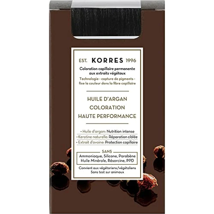Korres Argan Oil Permanent-Haarfarbe, 50 ml, Farbton 66.46 Intense Burgundy Red, für lang anhaltende Farbdeckung und Glanz – Bild 1