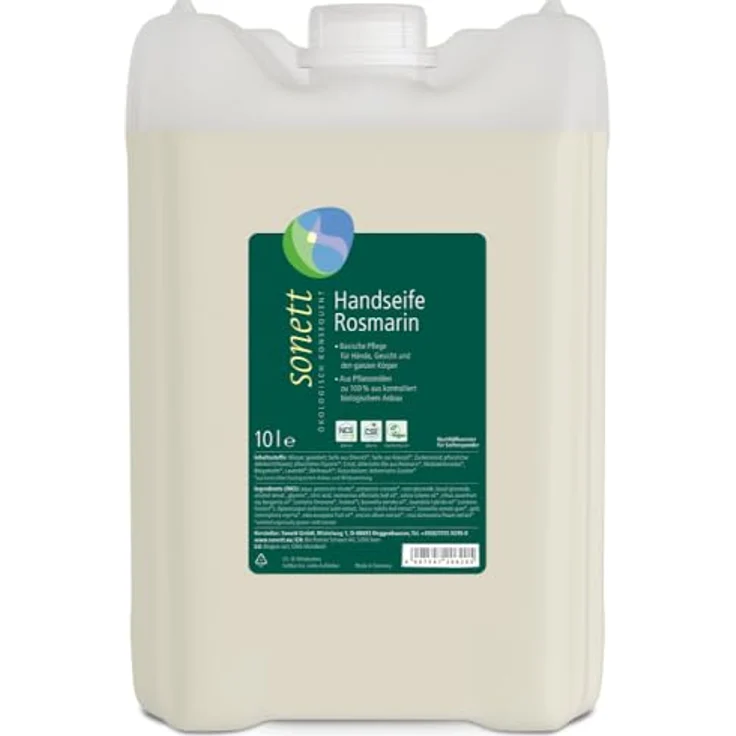 Sonett Handseife Rosmarin 12 x 10 l Bio-Zertifizierung, gr