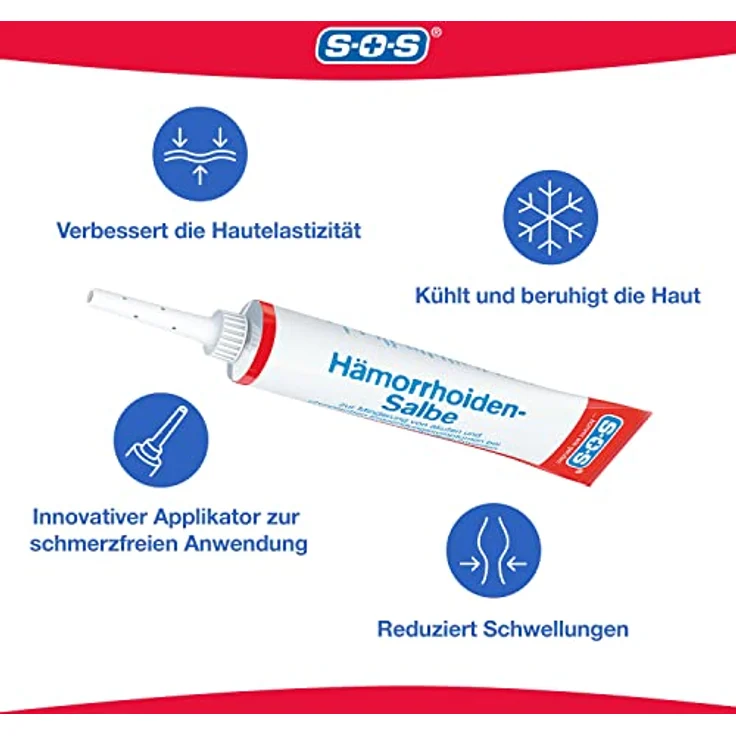 SOS Hämorrhoiden-Salbe Körpercreme 30 g – Bild 5
