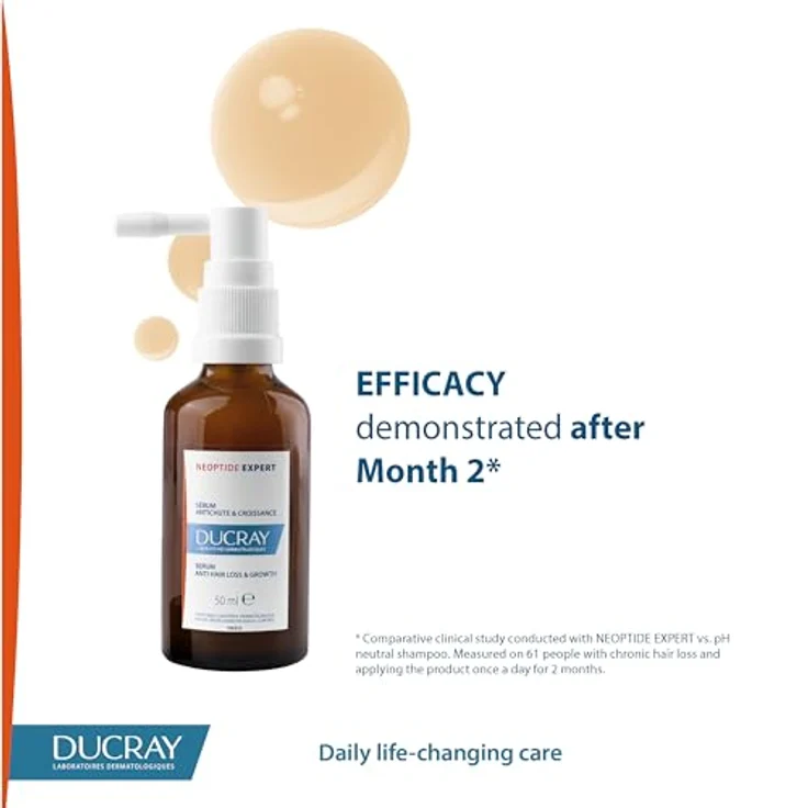 Ducray Neoptide Expert, gezielte Pflege gegen Haarausfall, 2x50 ml, fördert Haarwachstum und stärkt Wurzeln – Bild 3