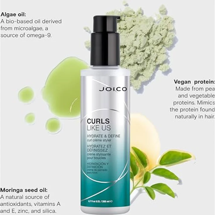 JOICO Curls Like Us Hydrate & Define, lockenverstärkende Styling-Crème mit Hitzeschutz bis 232°C, 200 ml – Bild 3