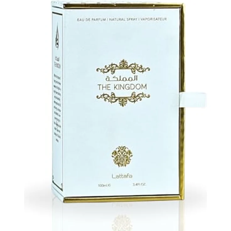 Lattafa The Kingdom Eau de Parfum Spray für Herren, 100 ml - Salbei, Lavender, Mint - Tabak, Vanille, Orangenblume - Benzoin, Tonka Bean, Labdanum – Bild 3