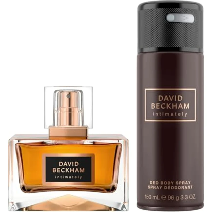 David Beckham Intimately Geschenkset für Ihn, inkl. Eau de Toilette 75 ml und Deodorant Body Spray 150 ml, moderner holzig-würziger Duft – Bild 2