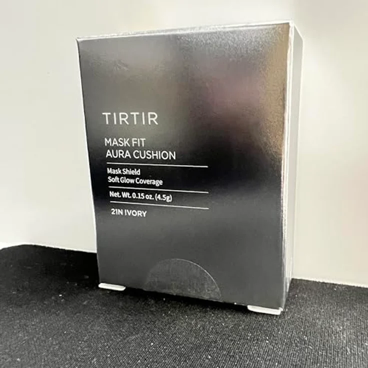 TIRTIR Mask Fit Aura Cushion Mini, feuchtigkeitsspendendes Make-up im Schwamm, Farbton 21N Ivory, 4.5 g, langanhaltende Abdeckung, kaschiert Hautmakel – Bild 7