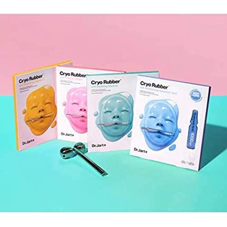 Dr. Jart+ Cryo Rubber: Moisturizing Hyaluronic Acid Gesichtsmaske, beruhigendes Allantoin, feuchtigkeitsspendende Hyaluronsäure - 4g Ampulle + 40g Maske – Bild 5