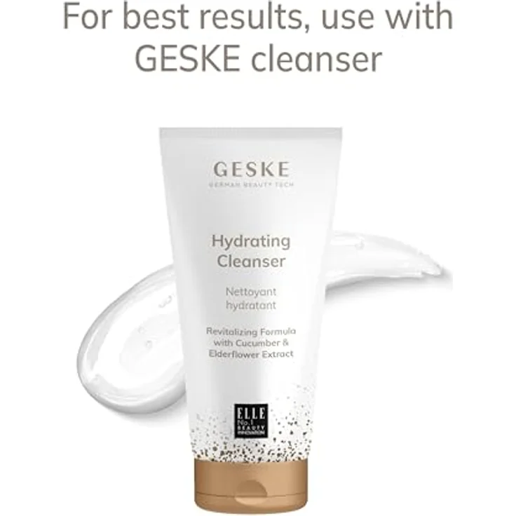 GESKE SmartAppGuided™ Facial Brush 4 in 1, Gesichtsreinigungsbürste mit weicher Silikonbürste und praktischem Griff, professionelle Hautreinigung, inklusive App zur individuellen Skincare Routine – Bild 5
