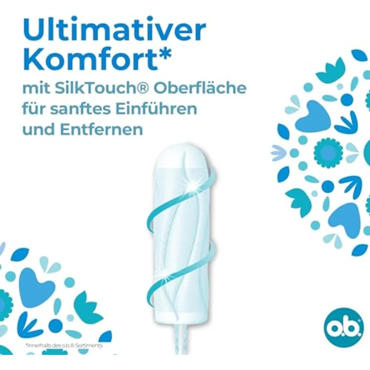 o.b. ProComfort Tampons Mini, mit Dynamic Fit Technologie und SilkTouch Oberfläche für ultimativen Komfort und zuverlässigen Schutz, einzeln verpackt – Bild 2