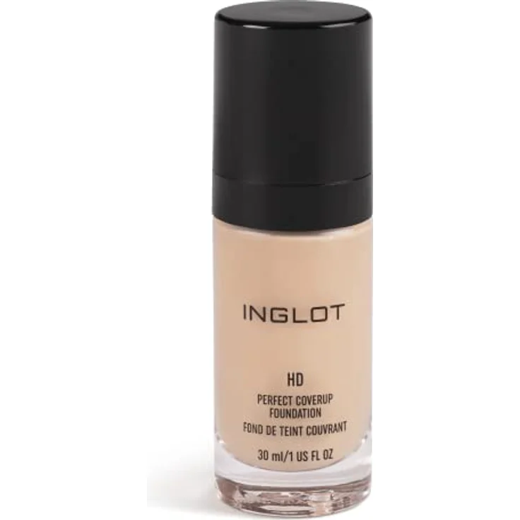 Inglot HD Perfect Coverup Foundation, Hochdeckend mit HD Pigmenten, natürlicher Look, hypoallergen, 30 ml - Weißer Trüffelextrakt – Bild 1
