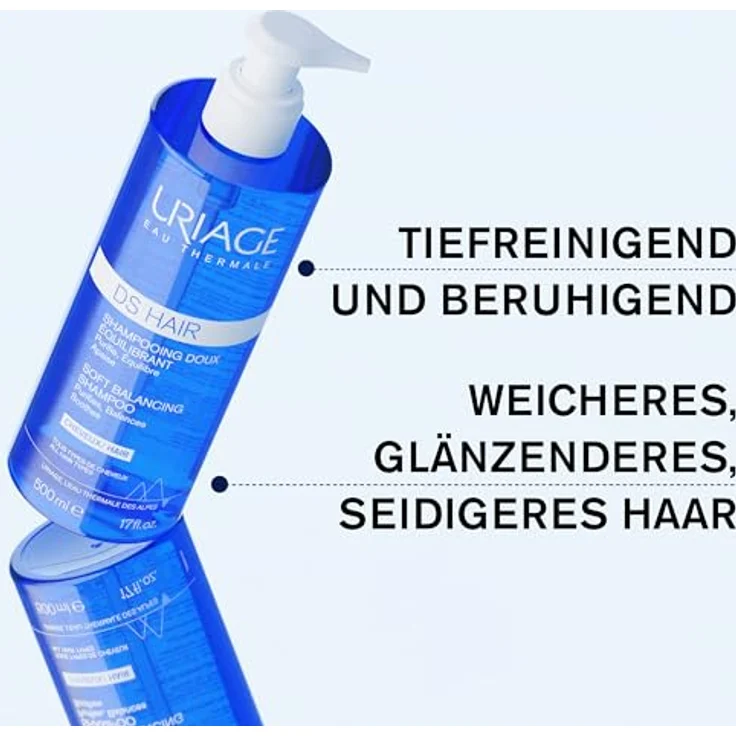 Uriage Shampoo D.S. Hair Shampooing Doux Equilibrant 500 ml – Bild 3