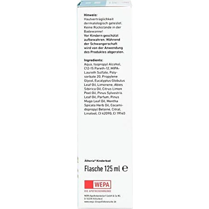 WEPA ÄTHERIA Kinderbad Flasche 125 ml, Badezusatz für Kinder – Bild 5