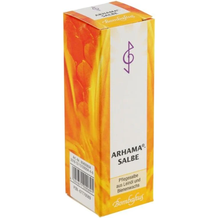 Bombastus-Werke AG Arhama-Salbe, 20 ml kosmetische Pflegesalbe mit Leinöl und Bienenwachs, hautverträglich und regenerierend