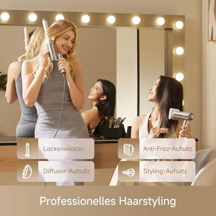 dreame Pocket Pro Hochgeschwindigkeits-Haartrockner, 3 klappbare Formen, 110.000 U/min, 300 Millionen negative Ionen/cm³, geräuscharm unter 60 dB, konstant 57 °C – Bild 3
