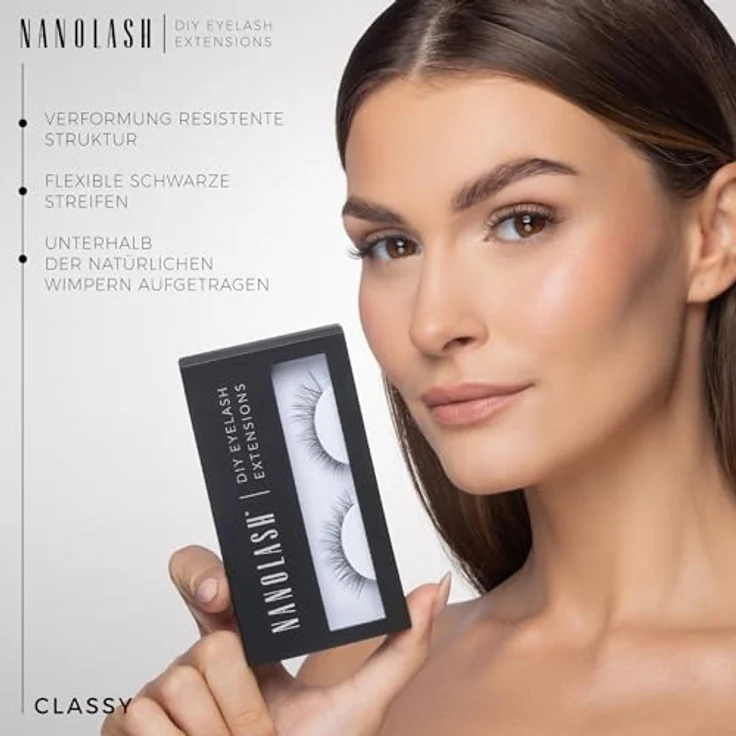 NANOLASH Classy Wimpern, Falsche Wimpern für Wimpernverlängerung, 36 Segmente in 3 Größen (10 mm, 12 mm, 14 mm) – Bild 6