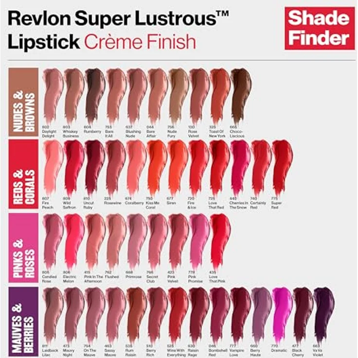 Revlon Super Lustrous Lipstick 046 Bombshell Red 4,2G – Bild 5