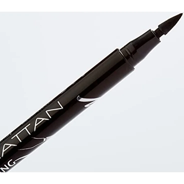 Manhattan Wonder Wing Eyeliner & Stamp, Schwarzer Stempel Eyeliner für einen Idealen symmetrischen Lidstrich, Farbe Black 001, 1 x 1.6ml – Bild 4