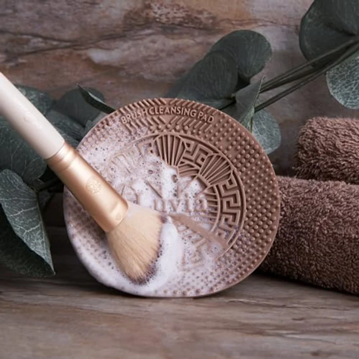 Luvia Cosmetics Brush Cleansing Pad, Silikonwerkzeug zur Pinselreinigung, Farbe Coffee, 1 St. – Bild 4