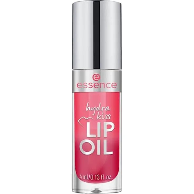 essence hydra kiss LIP OIL, Lipgloss, Nr. 03, Rot, feuchtigkeitsspendend, pflegend, mit Ölen, glänzend, vegan, ohne Parabene, ohne Mikroplastikpartikel, Nanopartikel frei, 1er Pack (4ml)