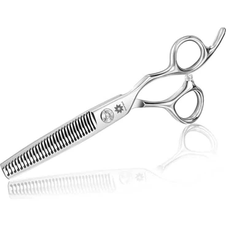 Dream Reach Professionelle Haarschere 6 Zoll, Japanischer 440C Stahl Ausdünnschere mit ergonomischem Griff für Damen und Herren, für trockenes und nasses Haar, inkl. Aufbewahrungskoffer