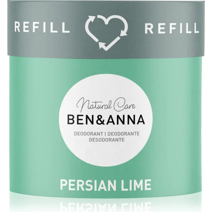 BEN&ANNA Natural Care Persian Lime, Deodorant für Damen, 40 g, vegan und aluminiumfrei