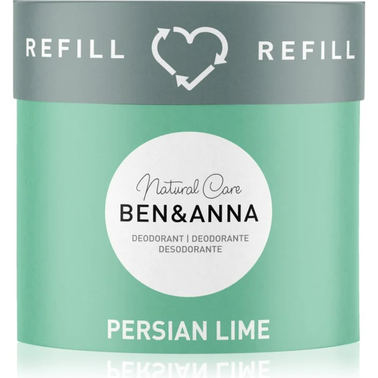 BEN&ANNA Natural Care Persian Lime, Deodorant für Damen, 40 g, vegan und aluminiumfrei