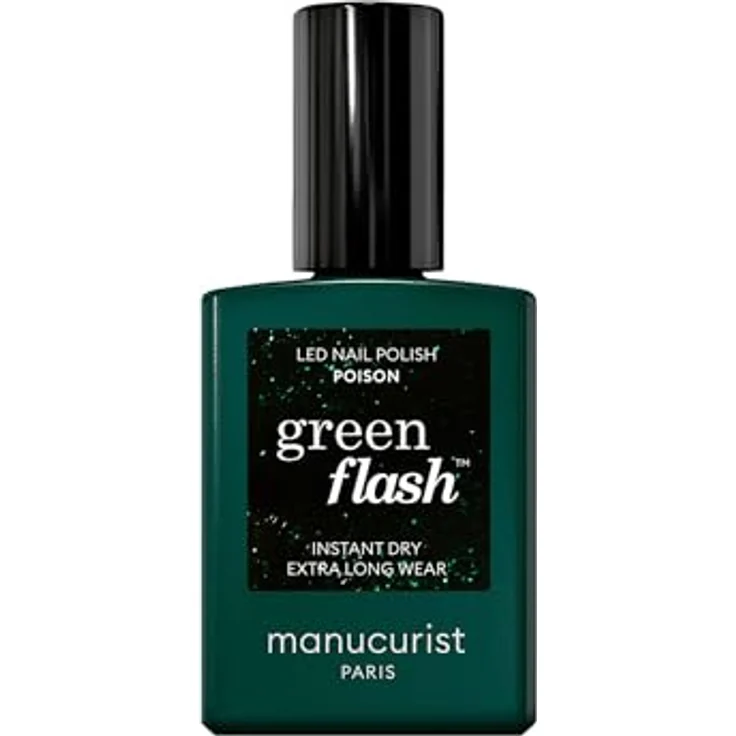 Manucurist Green Flash Gel-Nagellack - Gel-Nagellack - 12-free-Nagellack, natürliche Inhaltsstoffe (84%) - Made in France - 15 ml (Poison) – Bild 1