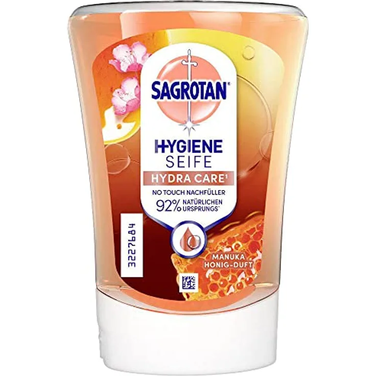 Sagrotan HYDRA CARE NO TOUCH Flüssigseife Nachfüllpackung 250 ml mit Manuka Honig